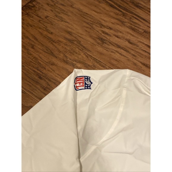 Tennessee Titans Nike Team Issued Mens Windbreaker Hoodie White‎ 1/4 Zip Jacket - Picture 4 of 7